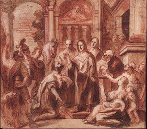 Jacob Jordaens - Christ and the Headman of Capernaum