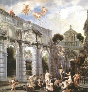 Nymphs At The Fountain Of Love