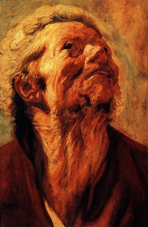 Jacob Jordaens - Study of the head of Abraham Grapheus